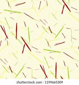 Grunge Background with Stripes. Abstract Scratched Texture with Brush Strokes. Scribbled Grunge Motif for Chintz, Wallpaper, Linen. Retro Vector Background