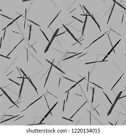 Grunge Background with Stripes. Abstract Scratched Texture with Dry Brush Strokes. Scribbled Grunge Rapport for Cloth, Shirt, Dress. Trendy Vector Background