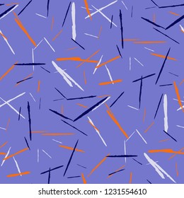 Grunge Background with Stripes. Abstract Scratched Texture with Dry Brush Strokes. Scribbled Grunge Motif for Tablecloth, Shirt, Dress. Retro Vector Background with Stripes