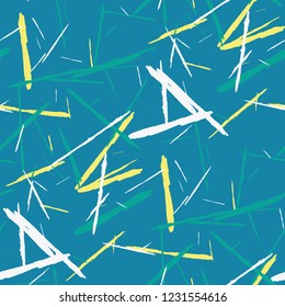 Grunge Background with Stripes. Abstract Scratched Texture with Dry Brush Strokes. Scribbled Grunge Rapport for Cloth, Cotton, Curtains. Retro Vector Background