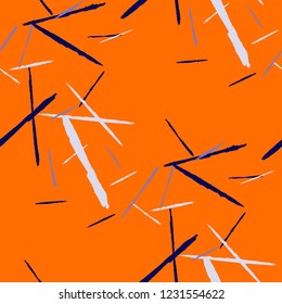 Grunge Background with Stripes. Abstract Scratched Texture with Brush Strokes. Scribbled Grunge Rapport for Tablecloth, Shirt, Dress. Trendy Vector Background with Stripes