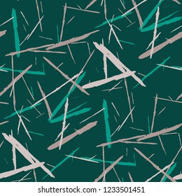 Grunge Background with Stripes. Abstract Scratched Texture with Brush Strokes. Scribbled Grunge Pattern for Tablecloth, Shirt, Dress. Retro Vector Background