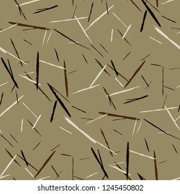 Grunge Background with Stripes. Abstract Scratched Texture with Dry Brush Strokes. Scribbled Grunge Pattern for Print, Cotton, Curtains. Trendy Vector Background with Stripes