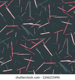 Grunge Background with Stripes. Abstract Scratched Texture with Dry Brush Strokes. Scribbled Grunge Rapport for Cloth, Shirt, Dress. Trendy Vector Background