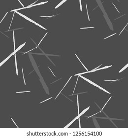Grunge Background with Stripes. Abstract Scratched Texture with Brush Strokes. Scribbled Grunge Pattern for Chintz, Calico, Linen. Trendy Vector Background with Stripes