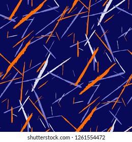 Grunge Background with Stripes. Abstract Scratched Texture with Dry Brush Strokes. Scribbled Grunge Rapport for Tablecloth, Wallpaper, Linen. Rustic Vector Background