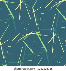 Grunge Background with Stripes. Abstract Scratched Texture with Dry Brush Strokes. Scribbled Grunge Pattern for Print, Cotton, Curtains. Trendy Vector Background with Stripes