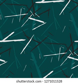 Grunge Background with Stripes. Abstract Scratched Texture with Brush Strokes. Scribbled Grunge Motif for Chintz, Wallpaper, Linen. Retro Vector Background with Stripes