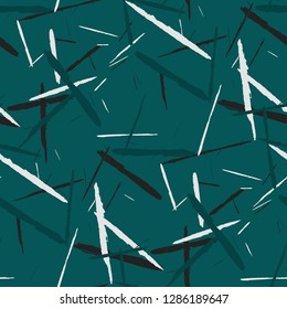 Grunge Background with Stripes. Abstract Scratched Texture with Dry Brush Strokes. Scribbled Grunge Motif for Print, Cotton, Curtains. Rustic Vector Background with Stripes