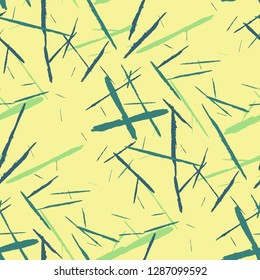 Grunge Background with Stripes. Abstract Scratched Texture with Brush Strokes. Scribbled Grunge Pattern for Tablecloth, Wallpaper, Dress. Retro Vector Background