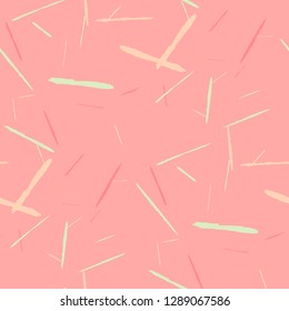 Grunge Background with Stripes. Abstract Scratched Texture with Brush Strokes. Scribbled Grunge Pattern for Chintz, Calico, Swimwear. Retro Vector Background with Stripes