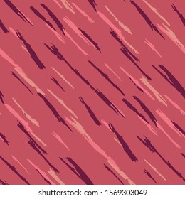 Grunge Background with Stripes. Abstract Scratched Texture with Ragged Brushstrokes. Scribbled Grunge Motif for Cotton, Print, Textile. Trendy Vector Background with Stripes