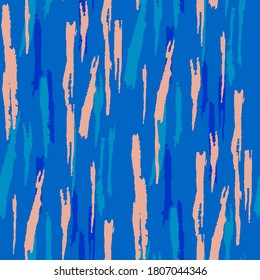 Grunge Background with Stripes. Abstract Scratched Texture with Ragged Brushstrokes. Scribbled Grunge Motif for Dress, Curtain, Paper. Retro Vector Background