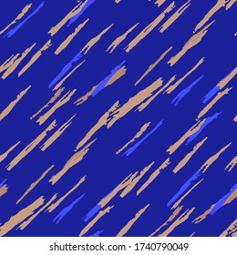 Grunge Background with Stripes. Abstract Texture with Horizontal, Vertical, Diagonal Brush Strokes. Scribbled Grunge Motif for Dress, Paper, Tablecloth. Trendy Vector Background with Stripes