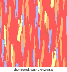 Grunge Background with Stripes. Abstract Texture with Horizontal, Vertical, Diagonal Dry Brush Strokes Scribbled Grunge Rapport for Dress, Curtain, Paper. Trendy Vector Background