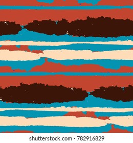 Grunge Background with Stripes. Abstract Texture with Horizontal Brush Srokes.  Scribbled Grunge Rapport for Sportswear, Fabric, Wallpaper. Rustic Vector Background.