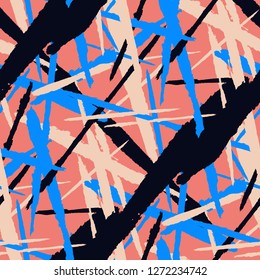 Grunge Background with Stripes. Bright Seamless Texture