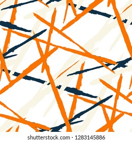 Grunge Background with Stripes. Bright Seamless Texture