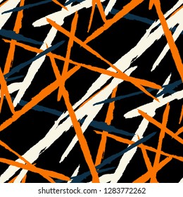 Grunge Background with Stripes. Bright Seamless Texture
