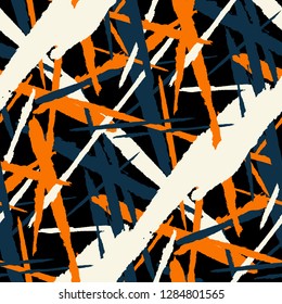 Grunge Background with Stripes. Bright Seamless Texture