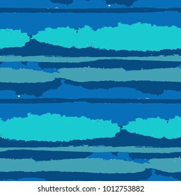 Grunge Background with Stripes. Painted Lines. Texture with Horizontal Dry Brush Strokes. Scribbled Grunge Motif for Cloth, Fabric, Textile. Retro Vector Background with Stripes