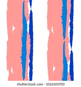 Grunge Background with Stripes. Painted Lines. Texture with Vertical Dry Brush Strokes. Scribbled Grunge Pattern for Sportswear, Paper, Cloth. Retro Vector Background