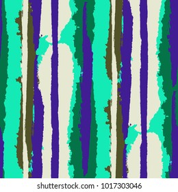 Grunge Background with Stripes. Painted Lines. Texture with Vertical Dry Brush Strokes. Scribbled Grunge Rapport for Cloth, Fabric, Textile. Rustic Vector Background with Stripes