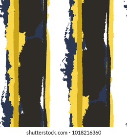 Grunge Background with Stripes. Painted Lines. Texture with Vertical Brush Strokes. Scribbled Grunge Pattern for Cloth, Swimwear, Textile. Retro Vector Background