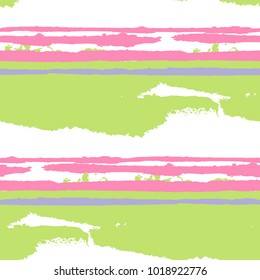 Grunge Background with Stripes. Painted Lines. Texture with Horizontal Brush Strokes. Scribbled Grunge Pattern for Cloth, Fabric, Textile. Rustic Vector Background with Stripes