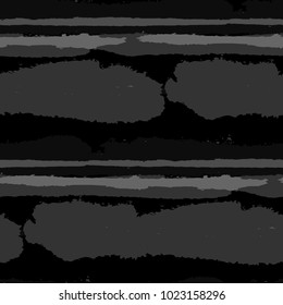 Grunge Background with Stripes. Painted Lines. Texture with Horizontal Dry Brush Strokes. Scribbled Grunge Pattern for Sportswear, Paper, Cloth. Trendy Vector Background with Stripes