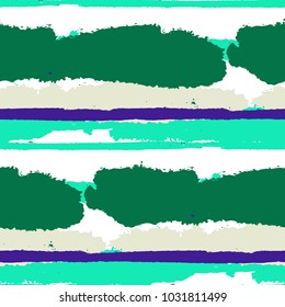 Grunge Background with Stripes. Painted Lines. Texture with Horizontal Dry Brush Strokes. Scribbled Grunge Motif for Linen, Fabric, Textile. Retro Vector Background with Stripes