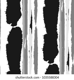 Grunge Background with Stripes. Painted Lines. Texture with Vertical Brush Strokes. Scribbled Grunge Motif for Cloth, Fabric, Textile. Retro Vector Background