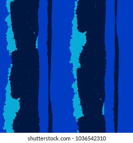 Grunge Background with Stripes. Painted Lines. Texture with Vertical Dry Brush Strokes. Scribbled Grunge Motif for Sportswear, Fabric, Cloth. Rustic Vector Background with Stripes