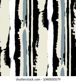 Grunge Background with Stripes. Painted Lines. Texture with Vertical Dry Brush Strokes. Scribbled Grunge Motif for Sportswear, Fabric, Wallpaper. Retro Vector Background with Stripes