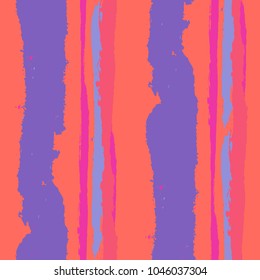 Grunge Background with Stripes. Painted Lines. Texture with Vertical Brush Strokes. Scribbled Grunge Rapport for Linen, Fabric, Wallpaper. Rustic Vector Background with Stripes