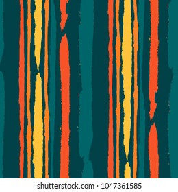 Grunge Background with Stripes. Painted Lines. Texture with Vertical Brush Strokes. Scribbled Grunge Rapport for Cloth, Fabric, Textile. Rustic Vector Background