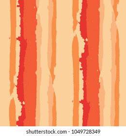 Grunge Background with Stripes. Painted Lines. Texture with Vertical Brush Strokes. Scribbled Grunge Motif for Cloth, Fabric, Textile. Retro Vector Background with Stripes