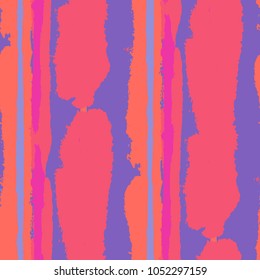 Grunge Background with Stripes. Painted Lines. Texture with Vertical Dry Brush Strokes. Scribbled Grunge Motif for Sportswear, Paper, Cloth. Rustic Vector Background with Stripes