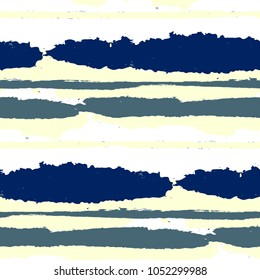 Grunge Background with Stripes. Painted Lines. Texture with Horizontal Dry Brush Strokes. Scribbled Grunge Motif for Cloth, Fabric, Textile. Retro Vector Background with Stripes
