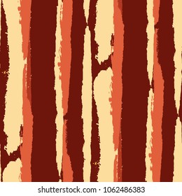 Grunge Background with Stripes. Painted Lines. Texture with Vertical Dry Brush Strokes. Scribbled Grunge Motif for Sportswear, Fabric, Wallpaper. Retro Vector Background