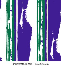 Grunge Background with Stripes. Painted Lines. Texture with Vertical Brush Strokes. Scribbled Grunge Pattern for Sportswear, Paper, Cloth. Rustic Vector Background