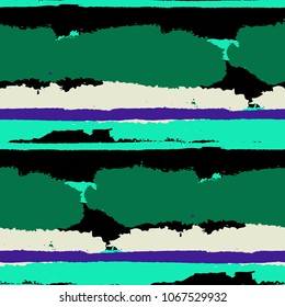Grunge Background with Stripes. Painted Lines. Texture with Horizontal Dry Brush Strokes. Scribbled Grunge Pattern for Sportswear, Fabric, Wallpaper. Retro Vector Background with Stripes