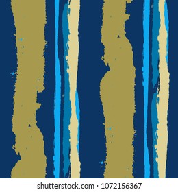 Grunge Background with Stripes. Painted Lines. Texture with Vertical Brush Strokes. Scribbled Grunge Rapport for Cloth, Fabric, Textile. Rustic Vector Background