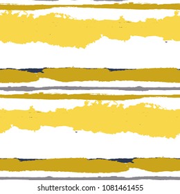 Grunge Background with Stripes. Painted Lines. Texture with Horizontal Brush Strokes. Scribbled Grunge Pattern for Sportswear, Fabric, Cloth. Trendy Vector Background with Stripes