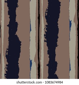 Grunge Background with Stripes. Painted Lines. Texture with Vertical Brush Strokes. Scribbled Grunge Pattern for Linen, Fabric, Textile. Retro Vector Background