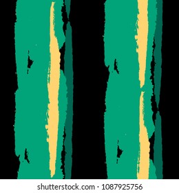 Grunge Background with Stripes. Painted Lines. Texture with Vertical Dry Brush Strokes. Scribbled Grunge Motif for Sportswear, Paper, Cloth. Retro Vector Background