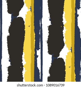 Grunge Background with Stripes. Painted Lines. Texture with Vertical Dry Brush Strokes. Scribbled Grunge Pattern for Cloth, Fabric, Textile. Retro Vector Background