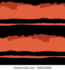 Grunge Background with Stripes. Painted Lines. Texture with Horizontal Dry Brush Strokes. Scribbled Grunge Motif for Sportswear, Paper, Cloth. Rustic Vector Background