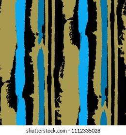 Grunge Background with Stripes. Painted Lines. Texture with Vertical Brush Strokes. Scribbled Grunge Pattern for Sportswear, Fabric, Cloth. Trendy Vector Background