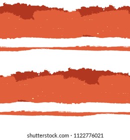 Grunge Background with Stripes. Painted Lines. Texture with Horizontal Dry Brush Strokes. Scribbled Grunge Motif for Sportswear, Paper, Cloth. Retro Vector Background